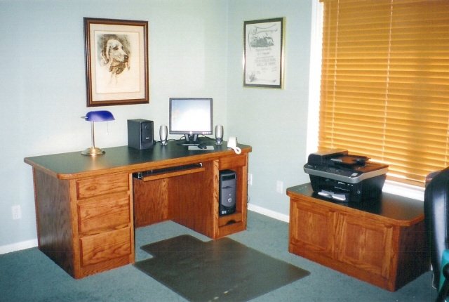 red oak desk